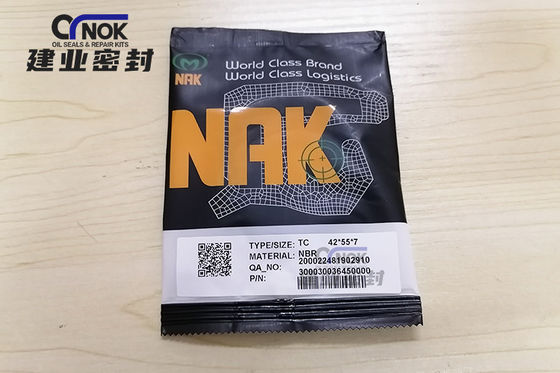 Mechanical Rubber NAK Lower Pressure NBR Oil Seal 42x55x7